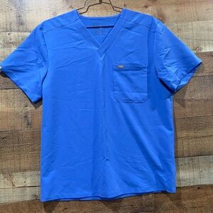 Figs Men’s Blue Leon Scrub Top Size Large